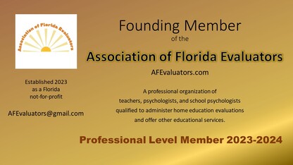 Membership card: Founding member of Association of FL Evaluators