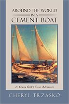book showing a yacht with family onboard